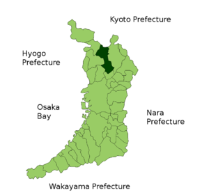 Lage Ibarakis in der Präfektur