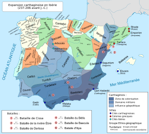Karthagische Expansion auf der Iberischen Halbinsel vor und während des Zweiten Punischen Krieges