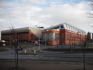 Das Ibrox Stadium in Glasgow