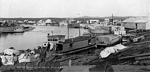 Der Hafen von Iditarod, um 1911