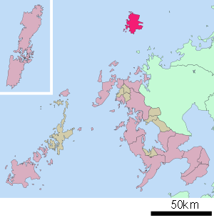 Lage Ikis in der Präfektur