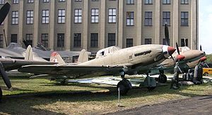 Tschechoslowakische Lizenzversion Avia B.33 im Luftfahrtmuseum Krakau