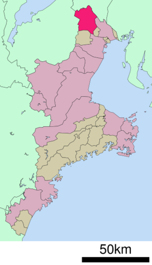 Lage Inabes in der Präfektur