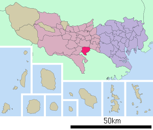 Lage Inagis in der Präfektur