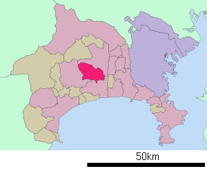 Lage Iseharas in der Präfektur