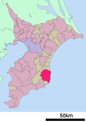Lage Isumis in der Präfektur