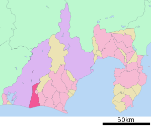 Lage Iwatas in der Präfektur