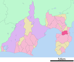Lage Izunokunis in der Präfektur