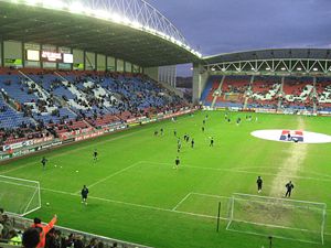 Das DW Stadium in Wigan