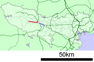 Strecke der Itsukaichi-Linie