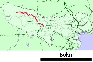 Strecke der Ōme-Linie