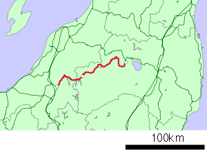 Strecke der Tadami-Linie