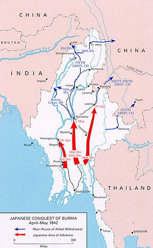 Japanische Eroberung Burmas 1942