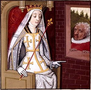 Königin Johanna I. von Neapel, Bild aus dem 15./16. Jh.