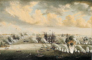 Zweite Schlacht am Svensksund im Juli 1790 Gemälde von Johan Tietrich Schoultz