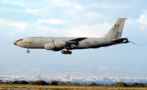 Eine KC-135R der United States Air Forces in Europe
