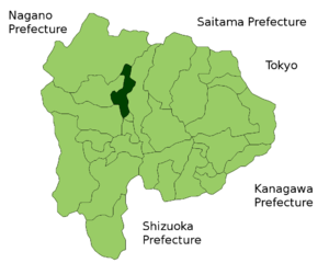 Lage Kais in der Präfektur