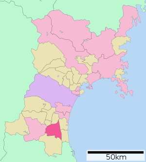 Lage Kakudas in der Präfektur