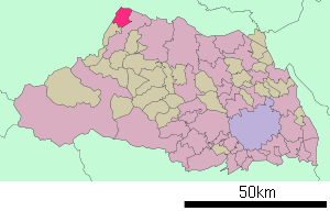 Lage Kamisatos in der Präfektur