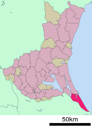 Lage Kamisus in der Präfektur
