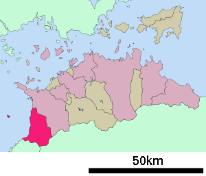 Lage Kan’onjis in der Präfektur