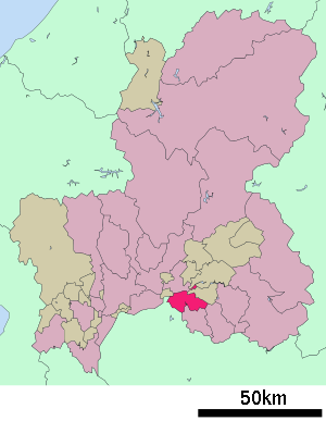 Lage Kanis in der Präfektur