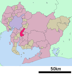 Lage Kariyas in der Präfektur