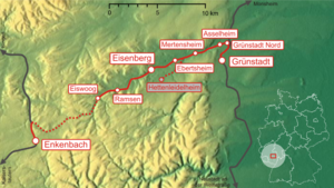 Strecke der Eistalbahn