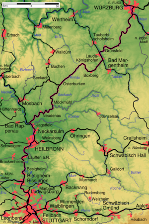 Strecke der Frankenbahn