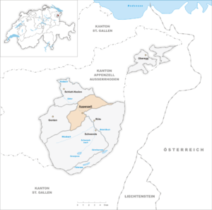 Karte von Appenzell