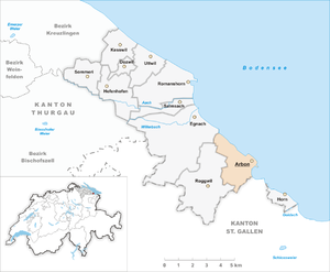Karte von Arbon