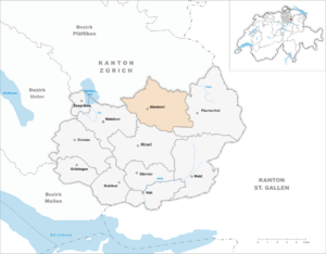 Karte von Bäretswil