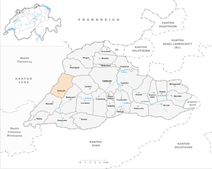 Karte von Boécourt