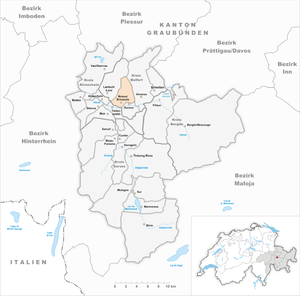Karte von Brienz/Brinzauls