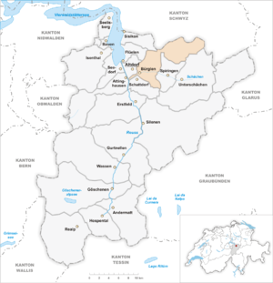 Karte von Bürglen