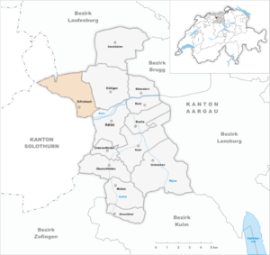 Karte von Erlinsbach