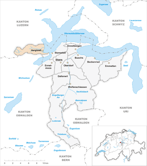 Karte von Hergiswil