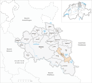 Karte von Hofstetten bei Elgg