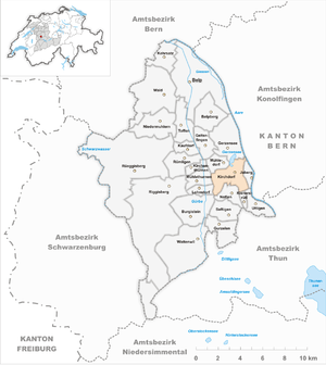 Karte von Kirchdorf BE