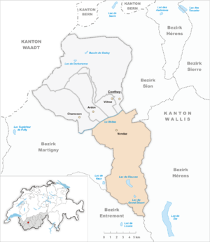 Karte von Nendaz