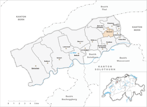 Karte von Niederwil (SO)