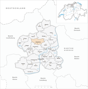 Karte von Oberbözberg