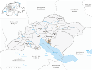 Karte von Oberhofen am Thunersee