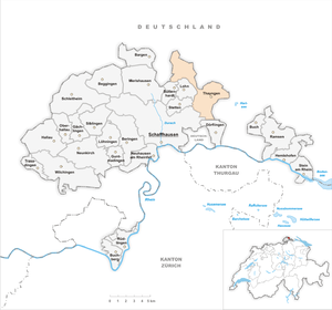 Karte von Thayngen