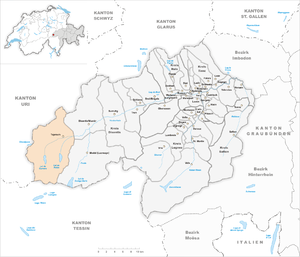 Karte von Tujetsch