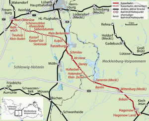 Strecke der Kaiserbahn