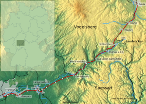 Strecke der Kinzigtalbahn (Hessen)