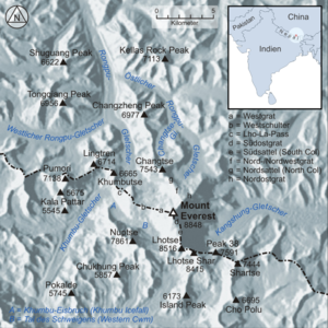 Karte von Kala Patthar