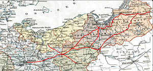 Strecke der Preußische Ostbahn