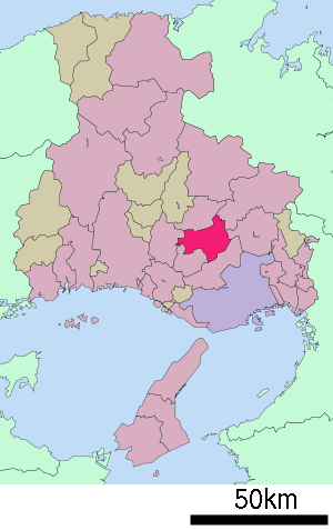 Lage Katōs in der Präfektur